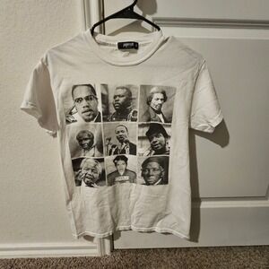 Papercut Mens White T Shirt Size S Featuring Civil Rights Leaders Graphic Print